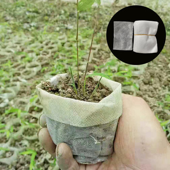 분해성 식물 모종 묘목 재배 부직포 가방 100P DD-11651